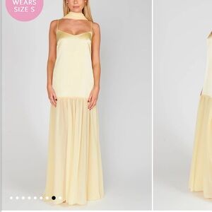 Show Me Your MuMu Yellow Dalia Maxi Dress